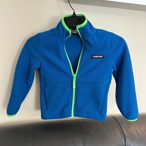 Lands' End Kids Blue and Green Fleece Jacket